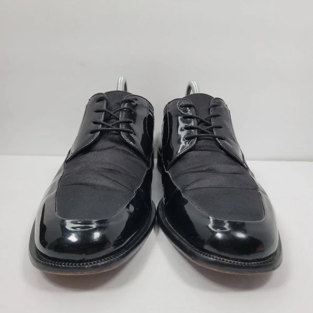 Sandro Moscoloni Crown Derby Oxfords Men's Black Leather Shoes US Size 11